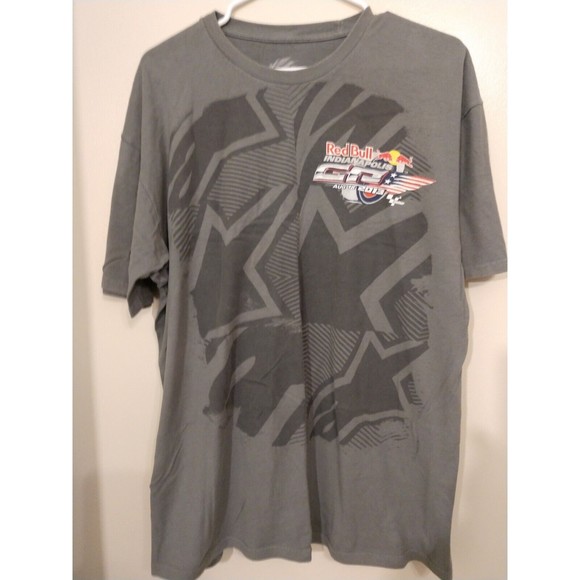 Alpinestars. AStars. Indianapolis. Red Bull GP. MotoGP. T-Shirt. Grey. XL. - Picture 1 of 3